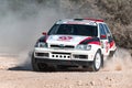 Anogyra, Cyprus - January 29, 2023: Driver Kantaras Nicolaos (cy) driving Ford Fiesta XR2 at Anogyra Rally Sprint 2023