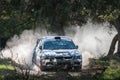 Anogyra, Cyprus - January 29, 2023: Mitsubishi Lancer Evo IX. Anogyra Rally Sprint 2023