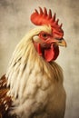 Anomalous Rooster: A Close-Up Portrait of an Overconfident Old C