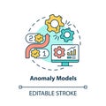 Anomaly models concept icon