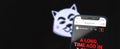 Anon Inu crypto currency, anonymous crypto money, banner with copy space