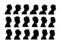 Anonymous Avatar Silhouettes, art vector design