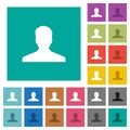 Anonymous avatar square flat multi colored icons