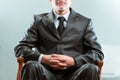 Anonymous chairman on his chair Royalty Free Stock Photo