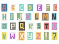 Anonymous criminal letters English alphabet