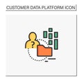 Anonymous data color icon