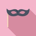 Anonymous eyes mask icon flat vector. Avatar face