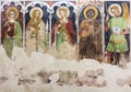 Anonymous frescoes of Santo Stefano Church, Soleto, Italy fresco Royalty Free Stock Photo