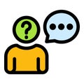 Anonymous guess icon vector flat