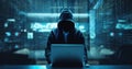 Anonymous hacker. Concept of dark web, cybercrime, cyberattack