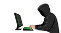 Anonymous Hacker in Hoodie Typing on Computer