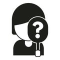 Anonymous person icon simple vector. Hidden human