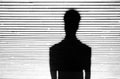 Anonymous person portrait silhouette