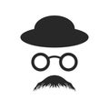 Anonymous Profile Old Style Glasses Hat Design