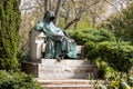 Anonymous statue, Vajdahunyad castle -  City Park, Budapest, Hungary, Europe Royalty Free Stock Photo