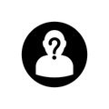 Anonymous vector pictograph. Vector