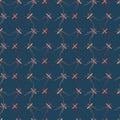 Anopheles mosquito seamless pattern