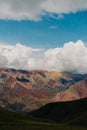 anorama of the Cerro de los 14 Colores, or Fourteen Coloured Mountain, Serrania de Hornocal, Jujuy, Argentina