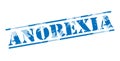 Anorexia blue stamp Royalty Free Stock Photo