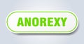 anorexy sign. rounded isolated button. white sticker Royalty Free Stock Photo