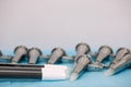 Anoscopes, proctoscopes and rectoscopes on the table Royalty Free Stock Photo
