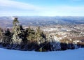 Another amazing  View of Southern Vermont looking northward Bromley in the distance Royalty Free Stock Photo