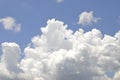 Another Beautiful Georgia Summer Sky Blue Sky With Puffy White Clouds on a Bright Sunny Day Infinite Depth Of Field Perspective Royalty Free Stock Photo