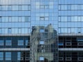 Another building reflected in glass facade Royalty Free Stock Photo