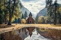 Another low angle view of the Chapel in the Yosemite