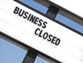 Another Out of Business Sign 2 Royalty Free Stock Photo