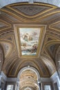 Another room in one of the museums in Vatican City, Rome, with beautiful ceiling paintings