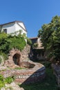 Ruins of round tower dating from the V -VI c, from time of the Emperor Justinian the Great, vertical, Plovdiv, Bulgaria