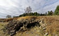 Another shot of the stones piled up like cave Royalty Free Stock Photo