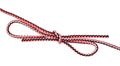 Another side of double bowknot knot on rope