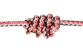 Another side of multiple figure-eight knot on rope Royalty Free Stock Photo