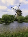 Another Windmill at the Kinderdijk in the Netherlands Royalty Free Stock Photo