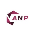 ANP creative minimalist letter logo. ANP unique vector initials alphabet letter logo design Royalty Free Stock Photo