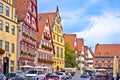 Ansbach. Old town of Ansbach picturesque street view Royalty Free Stock Photo
