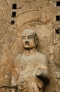 Anscient Buddhist cave statue.