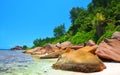 Anse Caiman beach in La Digue Island, Indian Ocean, Seychelles. Royalty Free Stock Photo