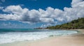 Anse Coco tropical beach, La Digue island, Seychelles Royalty Free Stock Photo