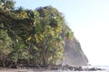 Anse Couleuvre Black Sand Beach Martinique Islands Caribbean Sea