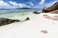 Anse Grosse Roche, La Digue, Seychelles Royalty Free Stock Photo