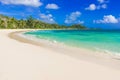 Anse Kerlan - Tropical beach in Seychelles, Praslin Royalty Free Stock Photo