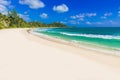 Anse Kerlan - Tropical beach in Seychelles, Praslin Royalty Free Stock Photo