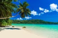 Anse a La Mouche - Paradise beach in Seychelles, Mahe Royalty Free Stock Photo