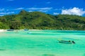 Anse a La Mouche - Paradise beach in Seychelles, Mahe Royalty Free Stock Photo