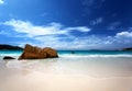 Anse Lazio beach Praslin island Royalty Free Stock Photo