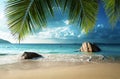 Anse Lazio beach, Praslin island Royalty Free Stock Photo