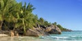 Anse lazio beach praslin island seychelles Royalty Free Stock Photo